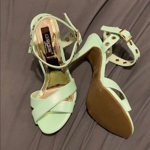 Teal High Heels